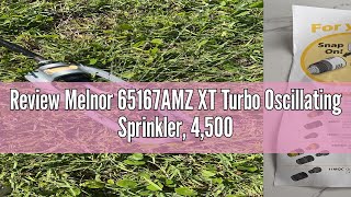 Review Melnor 65167AMZ XT Turbo Oscillating Sprinkler 4500 sq ft Quick Connect Bundle 3Way Ad [upl. by Auqinet]