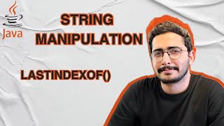 COMP101 JAVA  STRING MANIPULATION  LastIndexOf Methodu [upl. by Zildjian]