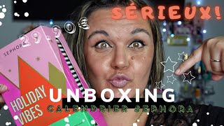 ꕤ☆¦UNBOXING DU NOUVEAU CALENDRIER SEPHORA 2021 HOLIDAY VIBES 6 CASES APRES NOEL🎄 Spoilers [upl. by Eceela]