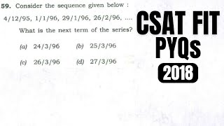 CSAT PYQ2018 41295 1196 29196 26296 … what is the next term of the series [upl. by Leahcimluap208]