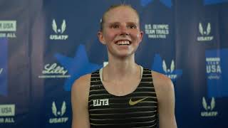 Elizabeth Leachman Finished Her Sophomore Season At The US Olympic Trials [upl. by Seidnac]