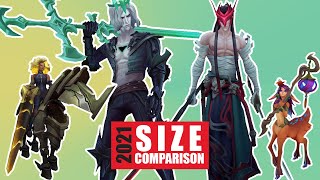 Champion Size Comparison Remaster 2021  League of Legends [upl. by Imugem]