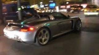 Porsche Carrera GT on the road by night [upl. by Atikam781]