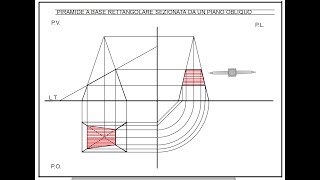 Proiezioni ortogonali di solidi sezionati [upl. by Elmira324]