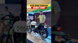 Royal Enfield Scram 440 Exhaust Sound  BikeWale shorts scram440 [upl. by Lichter723]