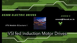 VSI and CSI fed Induction Motor Drives [upl. by Cristoforo]