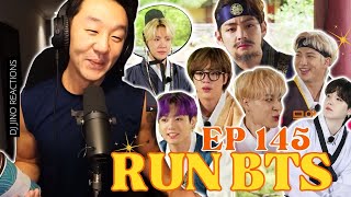 DJ REACTION to KPOP  RUN BTS EPISODE 145 [upl. by Kceb]