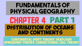 Class 11 geography chapter 4 Fundamentals of physical geography Distribution of oceans amp continents [upl. by Aleb]