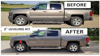 Leveling Kit on a Silverado  Must Watch [upl. by Einyaj]