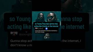 Young Thug Tells Us What He REALLY Thinks About Gunna 😳🤔👀rappers news viral [upl. by Jaffe664]