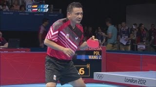 Mens Table Tennis Singles 2nd Round  ESP v POL  London 2012 Olympics [upl. by Hollyanne900]