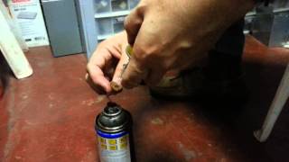 How to refill and repressurized WD40 [upl. by Latashia]