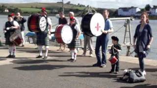 Bideford Festival of Piping and Drumming 2010  Busking on the Quay [upl. by Mirisola]