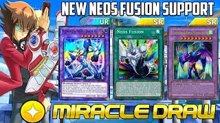 ELEMENTAL Hero Neos Fusion New Support  Easy Fusion Summon From Deck  YuGiOh DUEL LINKS [upl. by Yekciv]