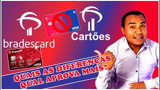 BRADESCO CARTOES vs BRADESCARD QUAL A DIFERENÇA E QUAL APROVA MAIS FÁCIL Cortes Investcast [upl. by Yennor957]