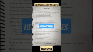 Life processes class 10 science biology pyqs [upl. by Naujd]