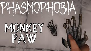 NEW CURSED POSSESSION IN PHASMOPHOBIA  THE MONKEY PAW [upl. by Blus]