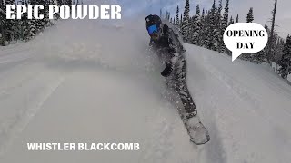 EPIC Powder on Opening Day at Whistler Blackcomb ❄️🏔️ [upl. by Gwenneth728]