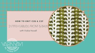 How to Knit 2 Stitch Cables with or without a cable needle [upl. by Adnawt]