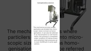 Homogenisation machine [upl. by Ettenor]