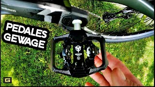 🟥 UNBOXING Pedales de Bicicleta de montaña AUTOMÁTICOS GEWAGE [upl. by Ttereve]