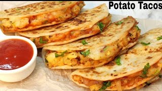 Crispy Potato tacos  Tacos recipe  Taco Mexicana  Homemade Dominos Style in Tawa  Potato Tacos [upl. by Alcine]