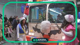 SEPTA decorates buses for the holidays [upl. by Lumbard]