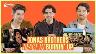 Jonas Brothers react to their iconic Burnin Up music video  Capital [upl. by Enomaj785]