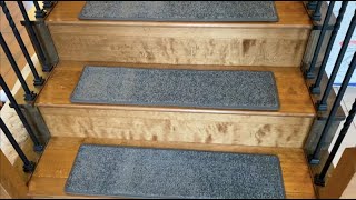 EzKamfort Stair Treads NonSlip Indoor Review  Carpet Stair Treads Covers for Wooden Steps [upl. by Inaleon332]