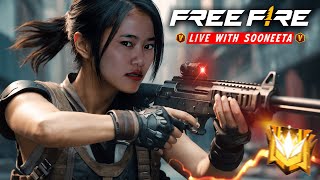 🔴 RUSH to Grandmaster 🍷🗿 Free Fire Live 🔥 with Sooneeta 💖 FF LIVE ✌ Free Fire Live freefire ff [upl. by Ethelbert996]