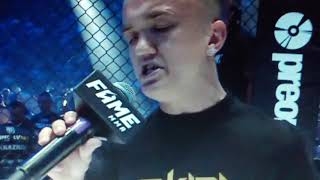 Mini Majk chcę walczyć z Kruszwilem na fame mma 5 [upl. by Eniarda]