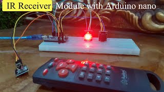 How to Control an LED with an IR Remote and Receiver Module Arduino Tutorial [upl. by Ahsiekal]