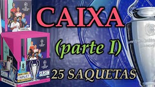 CAIXA 50 SAQUETAS Champions League 202324 1ª parte Topps [upl. by Funch]