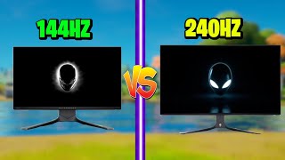 240hz vs 144hz Which To Use For Fortnite [upl. by Alexine]