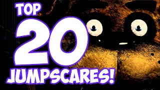 Top 20 JUMPSCARES  Five Nights at Freddys [upl. by Nhguav]