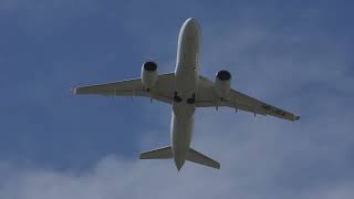 Airbus A220100 takeoff BUDZRH [upl. by Nissensohn]