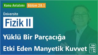 Üniversite Fizik II  Bölüm 281 Yüklü Bir Parçacığa Etki Eden Manyetik Kuvvet [upl. by Aliehc]