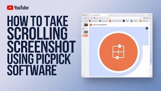 How to Take Scrolling Screenshot Using PicPick Software [upl. by Ymmaj]