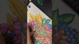 quotMardi Grasquot Stegosaurus art drawing [upl. by Wilde]