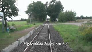 Führerstandsmitfahrt WörlitzDessau Hbf [upl. by Yesteb]