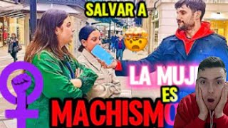 REACCIONADO A FEMINISTAS HAY GINOCENTRISMO Y SESGO GAMMAFEMINISMO ENTREVISTA EN LA CALLE [upl. by Ahsienet161]