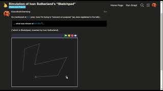 Simulation of Ivan Sutherlands quotSketchpadquot [upl. by Win]