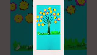 my new work tree🌲🌲🌲 Neha arts shorts colourful flower😀 [upl. by Homerus713]