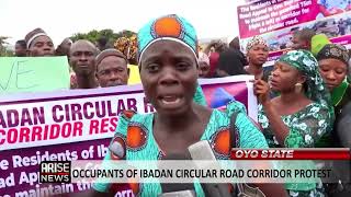 OCCUPANTS OF IBADAN CIRCULAR ROAD CORRIDOR PROTEST [upl. by Nero]