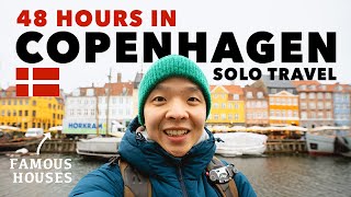 48 hours in COPENHAGEN solo travel  cafes danish pastry food hall what to eat denmark vlog [upl. by Htebilil416]