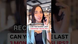 ASKED TO SHARE LAST 3 MONTHS’ PAYSLIPS SAVE THIS ✅ interview payslips job career recruiter [upl. by Kaplan]