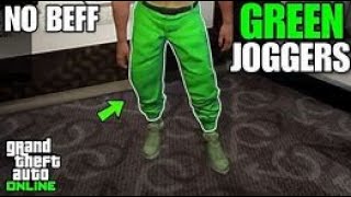 How To Get Rare GREEN Joggers  BULLETPROOF Helmet In GTA Online On MALE Character NEW METHOD [upl. by Marcos]