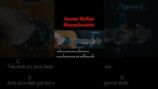 Jensen McRae  Massachusetts Guitar Chords Lyrics shorts [upl. by Gilges457]