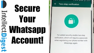 How To Secure Your Whatsapp Account With 2 Step Verification Security Feature Video Tutorial [upl. by Motteo]