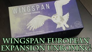 Wingspan European Expansion Unboxing [upl. by Romulus816]